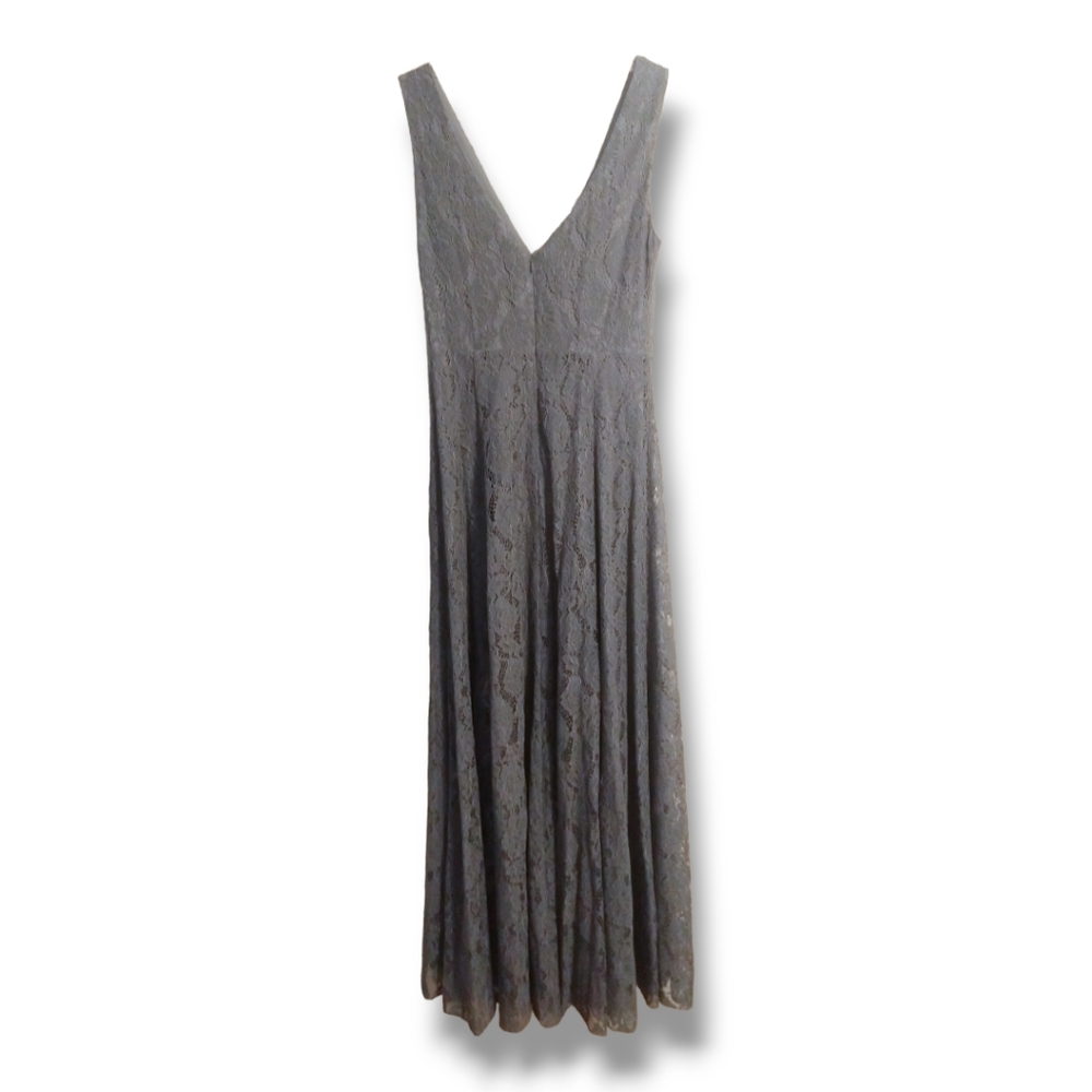 BHLDN Fame and Partner Dona Lace Maxi Dress in Blue Size 6 - Picture 3 of 8